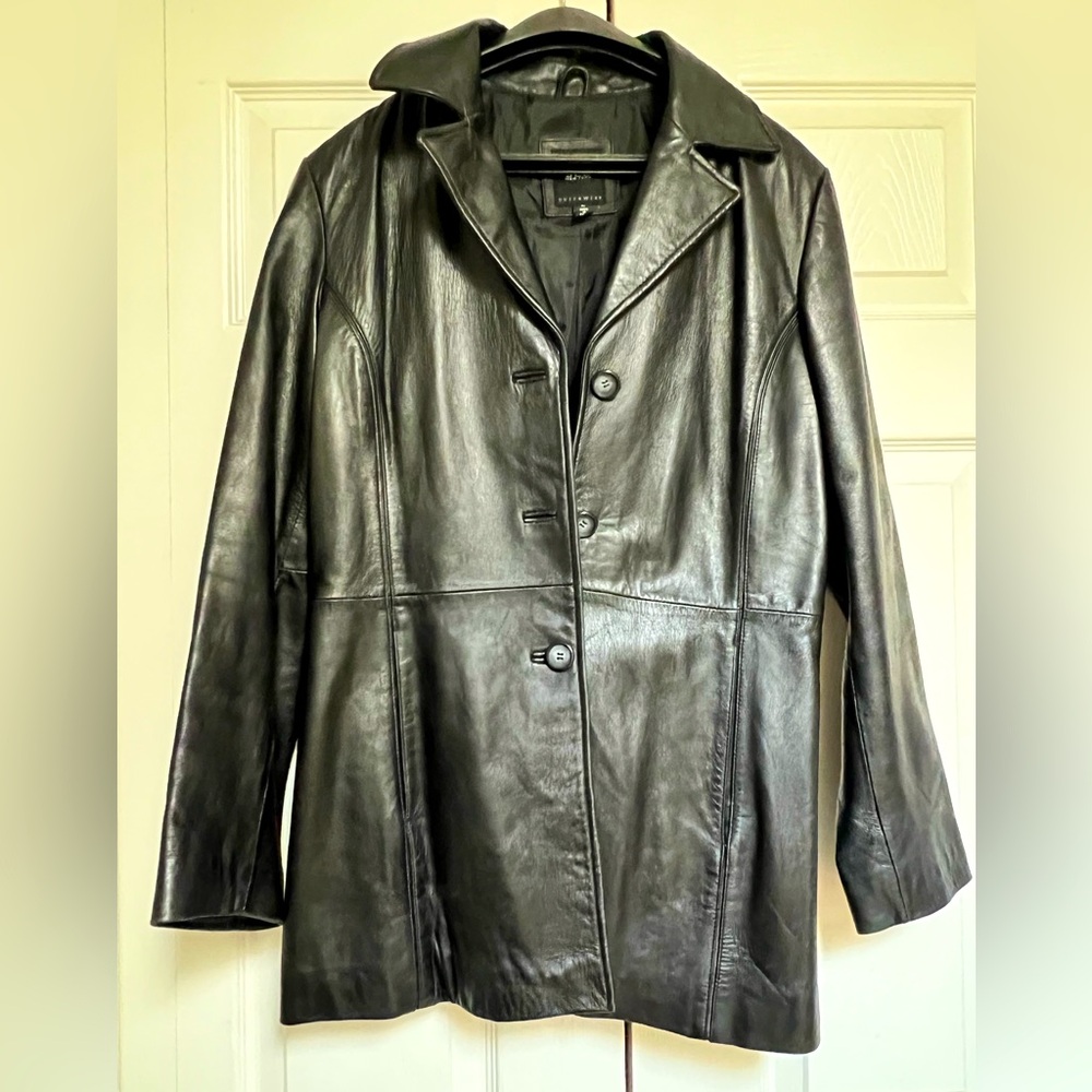 Women’s Black Leather Jacket